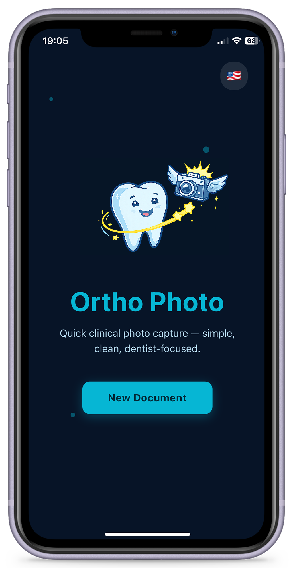 OrthoPhoto Home Screen