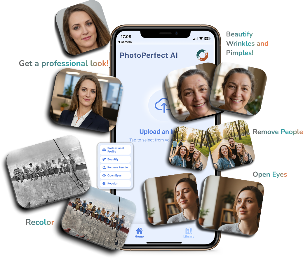 PhotoPerfectAI App Interface